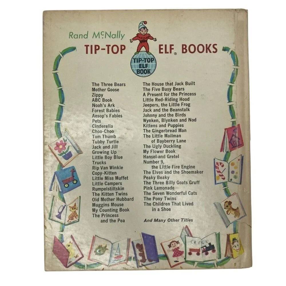 Jeepers The Little Frog Vintage Children’s Rand McNally Tip Top Elf Book 1965